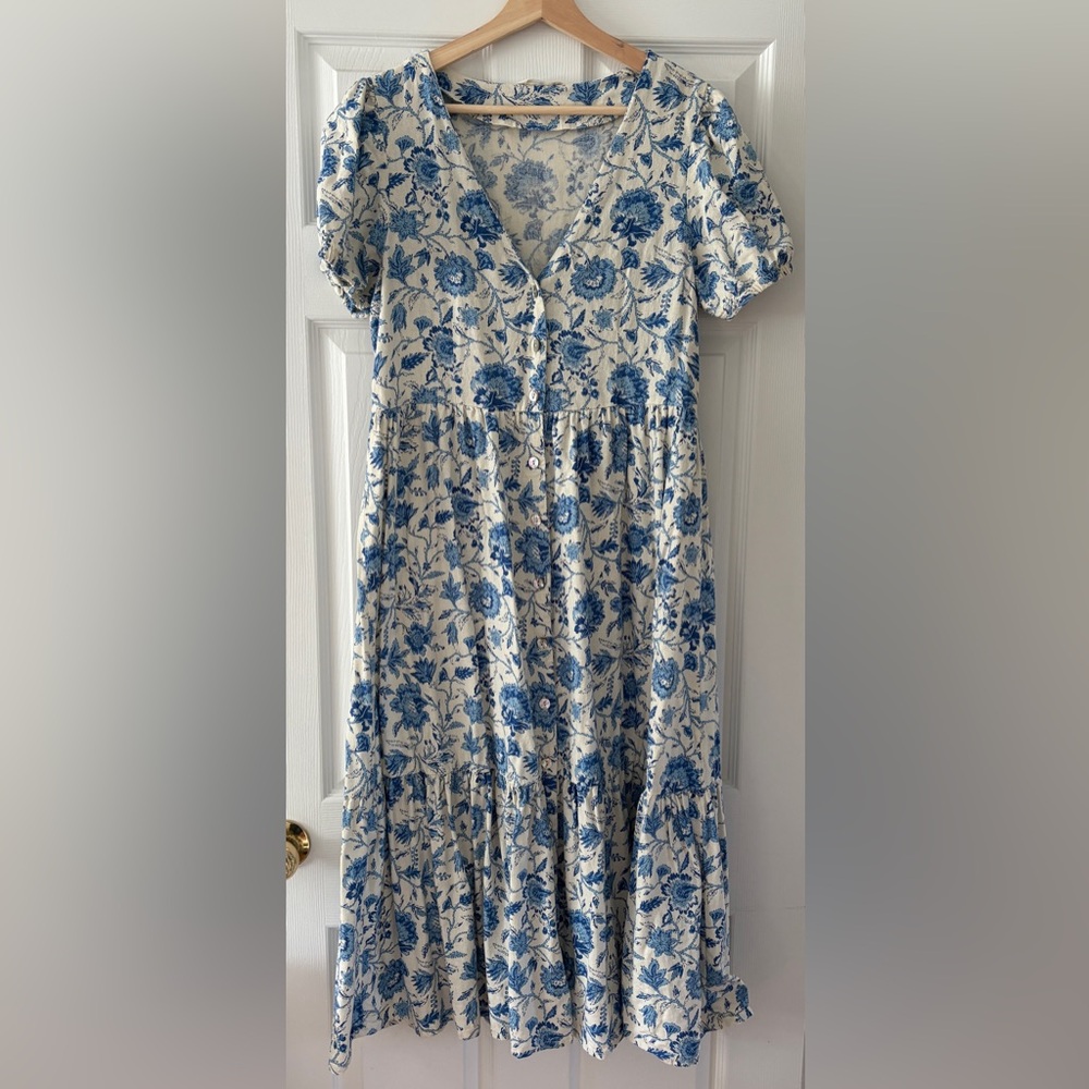 Linen blend dress